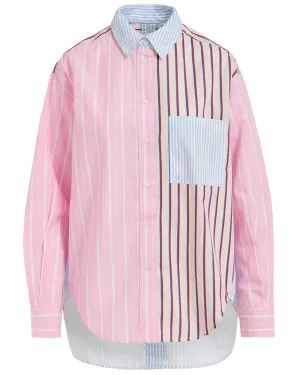 Antwerp Off White Patchwork Stripe Famille Shirt