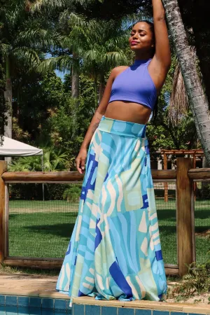 Azul Queen Skirt Set