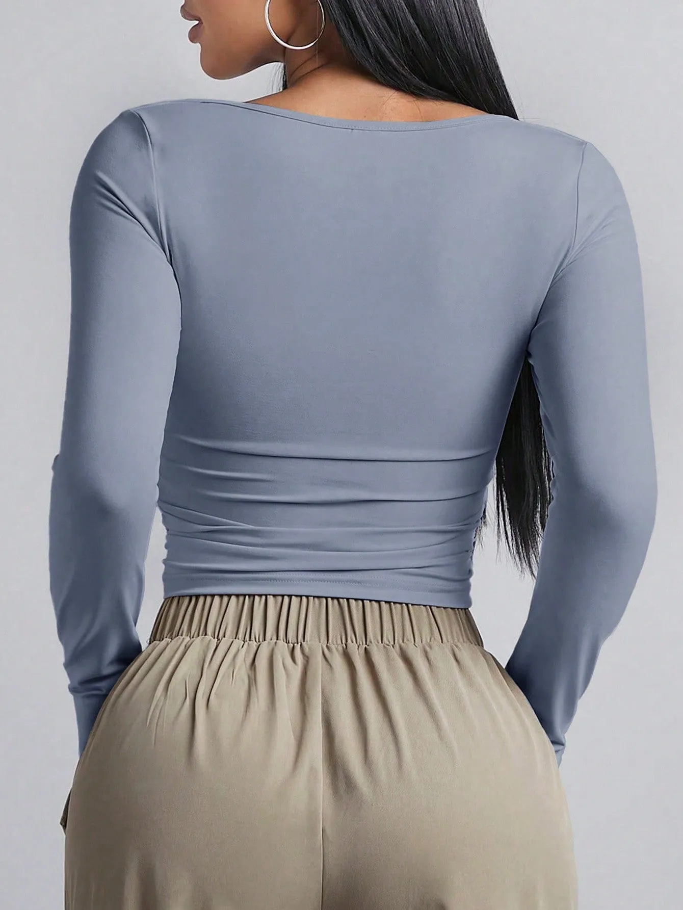 BAE Women's Long Sleeve Square Neck T-Shirt