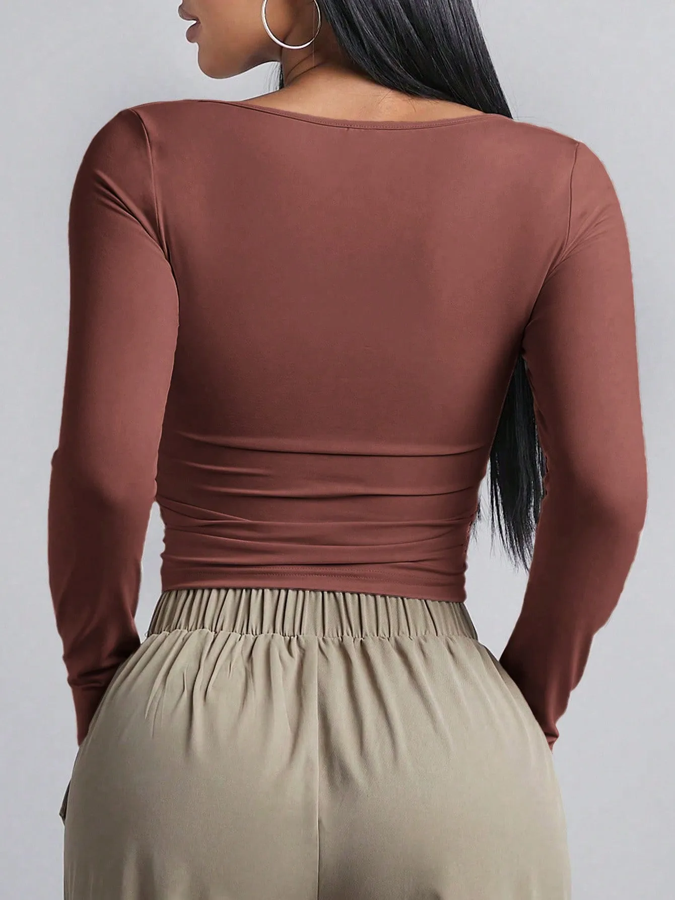 BAE Women's Long Sleeve Square Neck T-Shirt