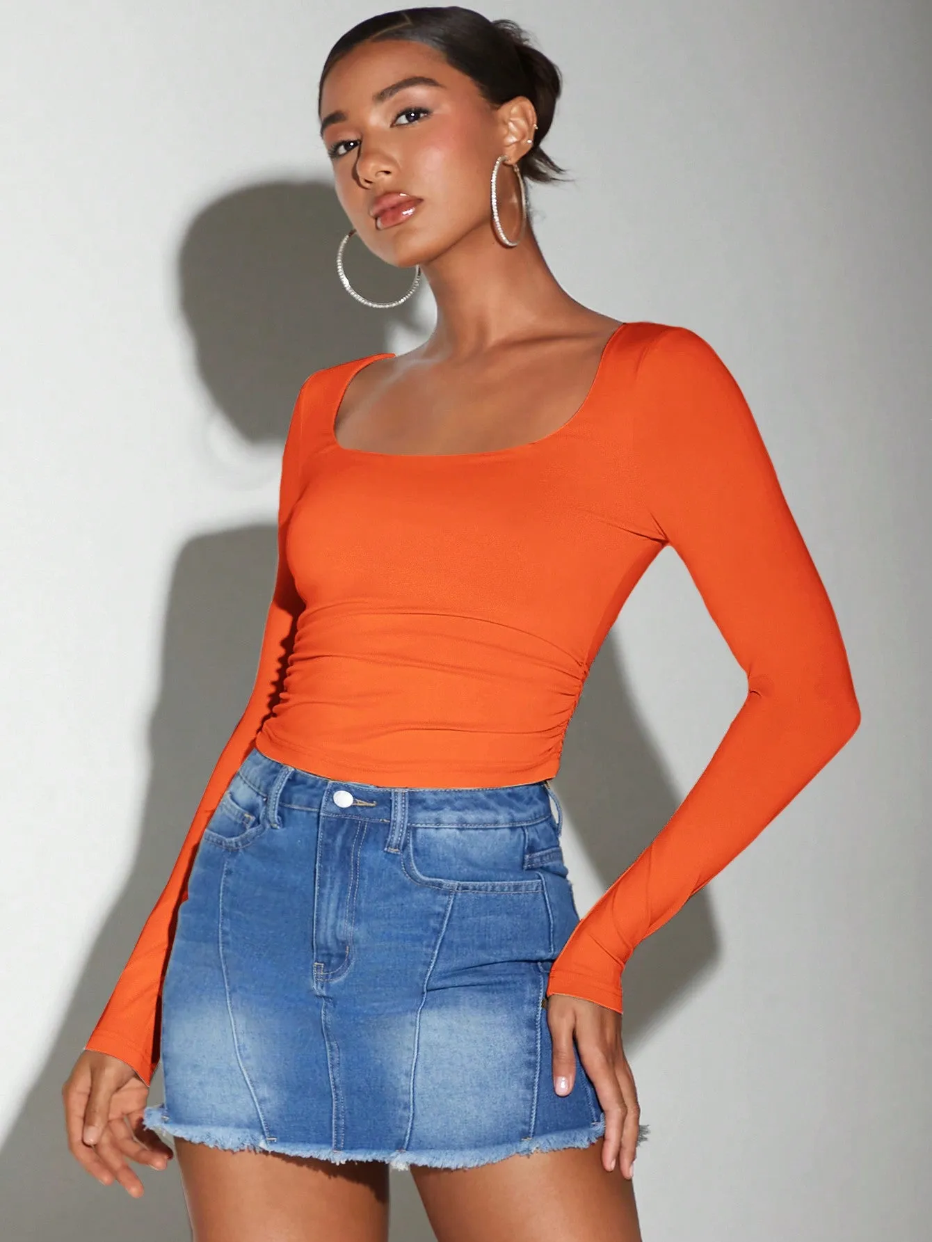 BAE Women's Long Sleeve Square Neck T-Shirt
