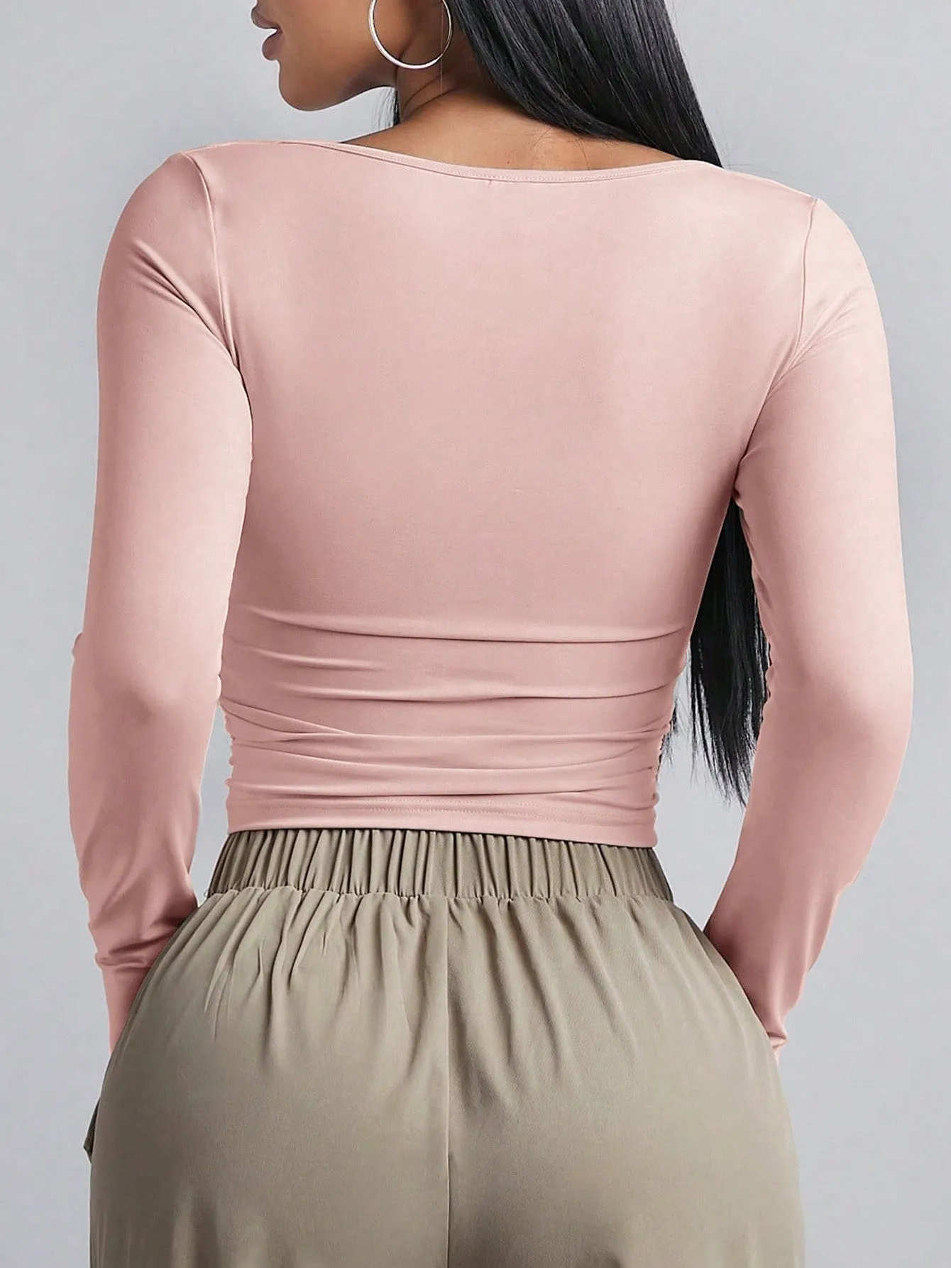 BAE Women's Long Sleeve Square Neck T-Shirt