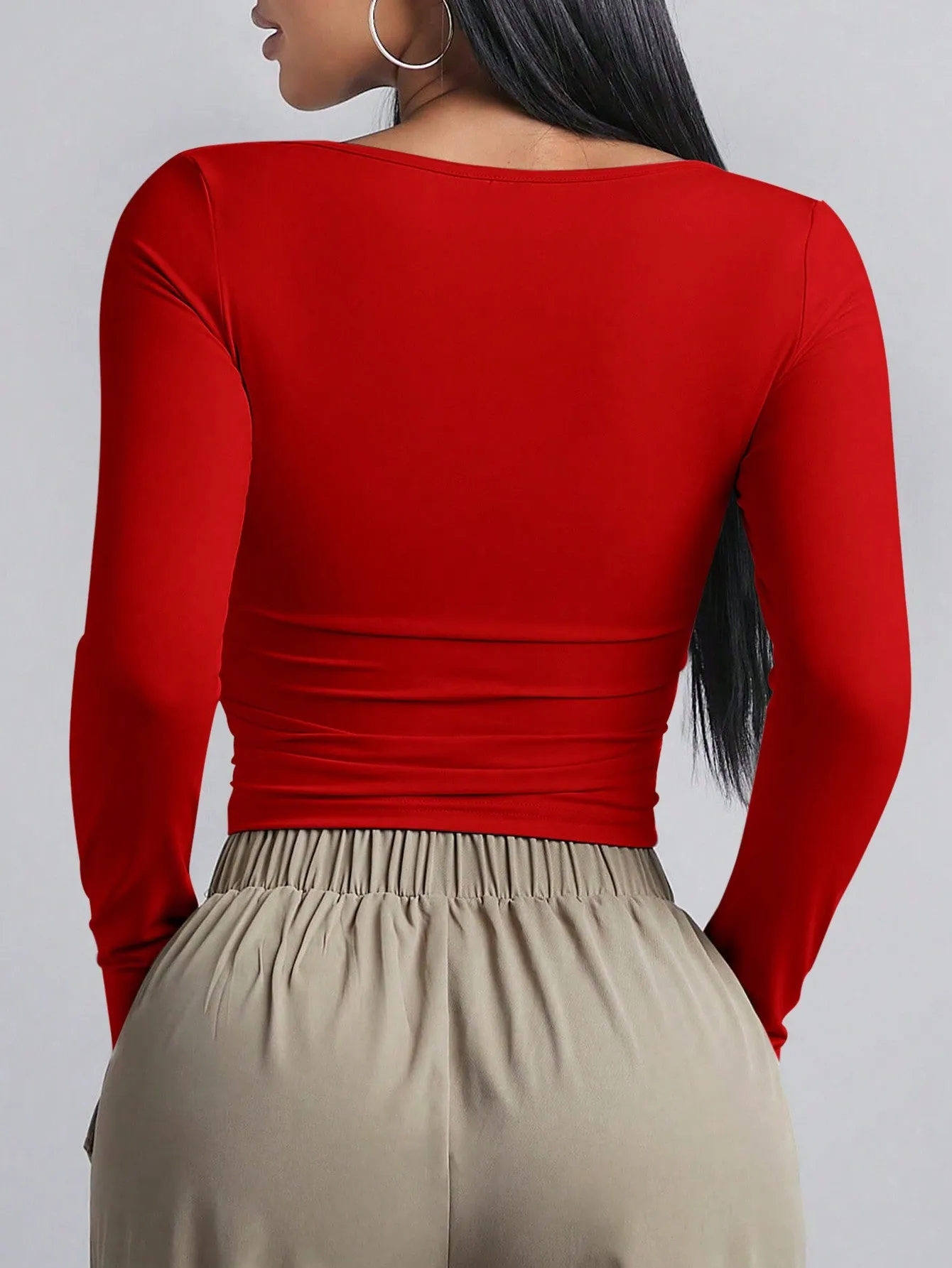 BAE Women's Long Sleeve Square Neck T-Shirt