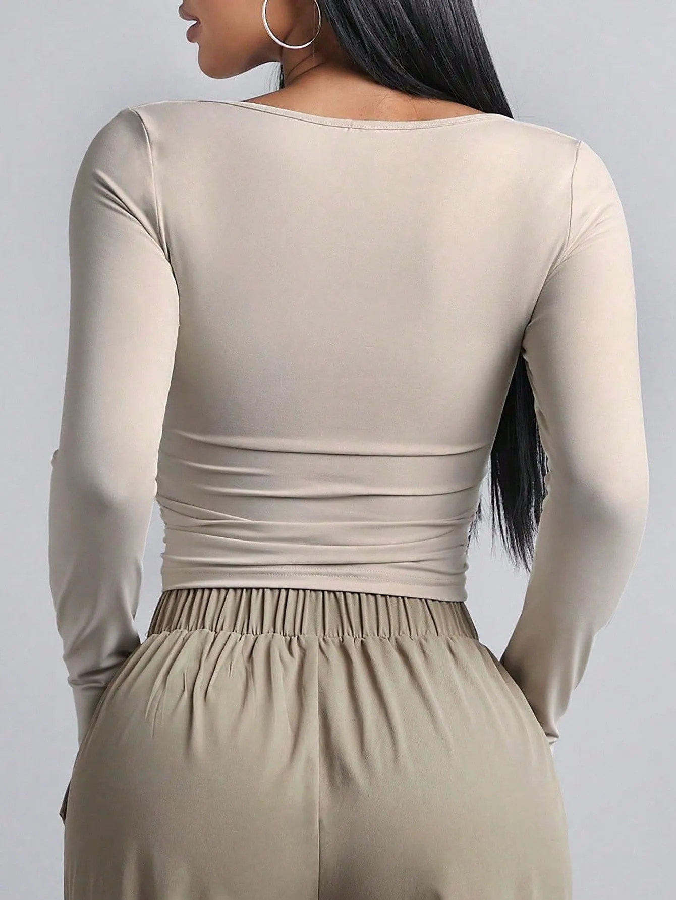 BAE Women's Long Sleeve Square Neck T-Shirt