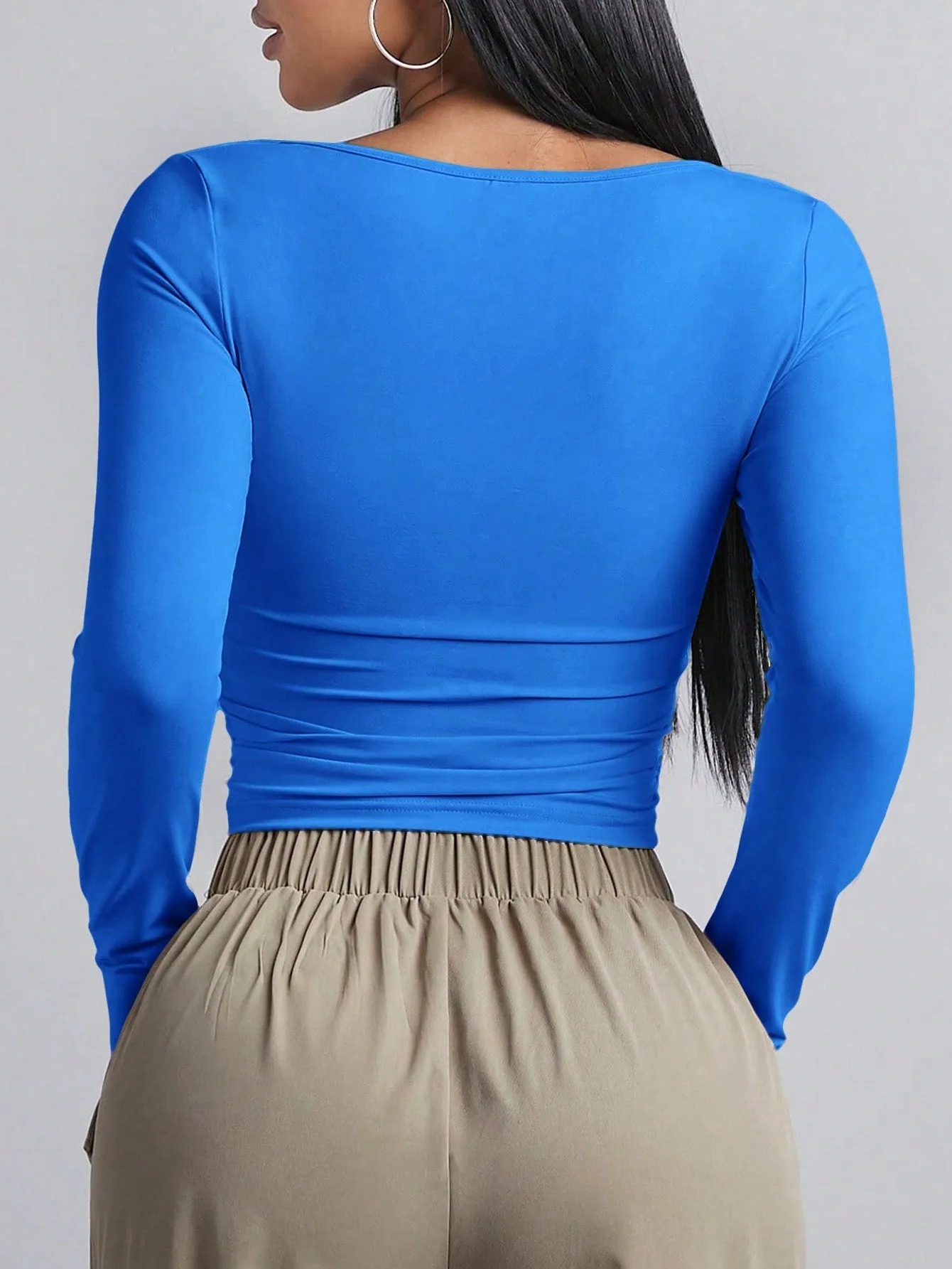 BAE Women's Long Sleeve Square Neck T-Shirt