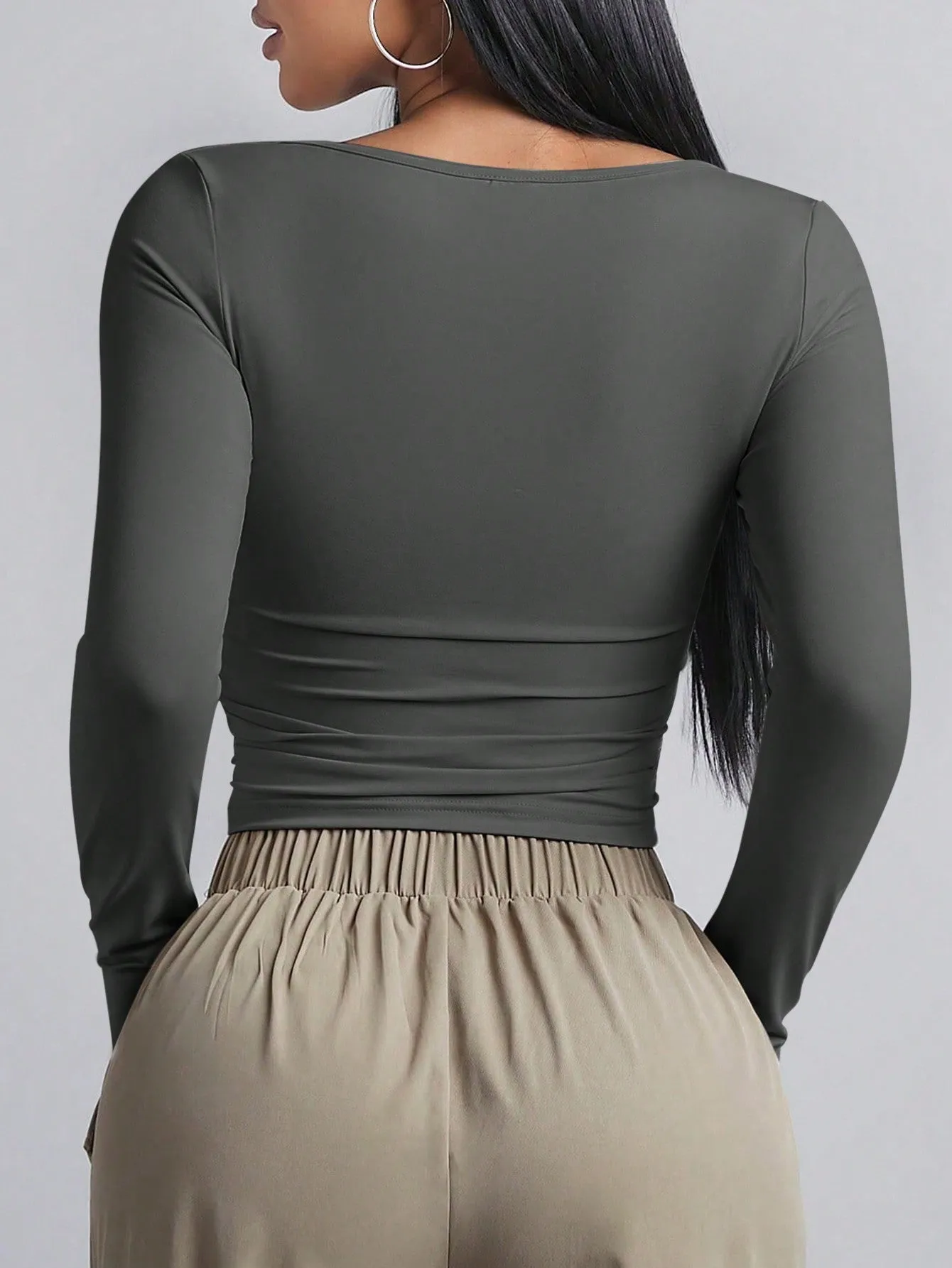 BAE Women's Long Sleeve Square Neck T-Shirt