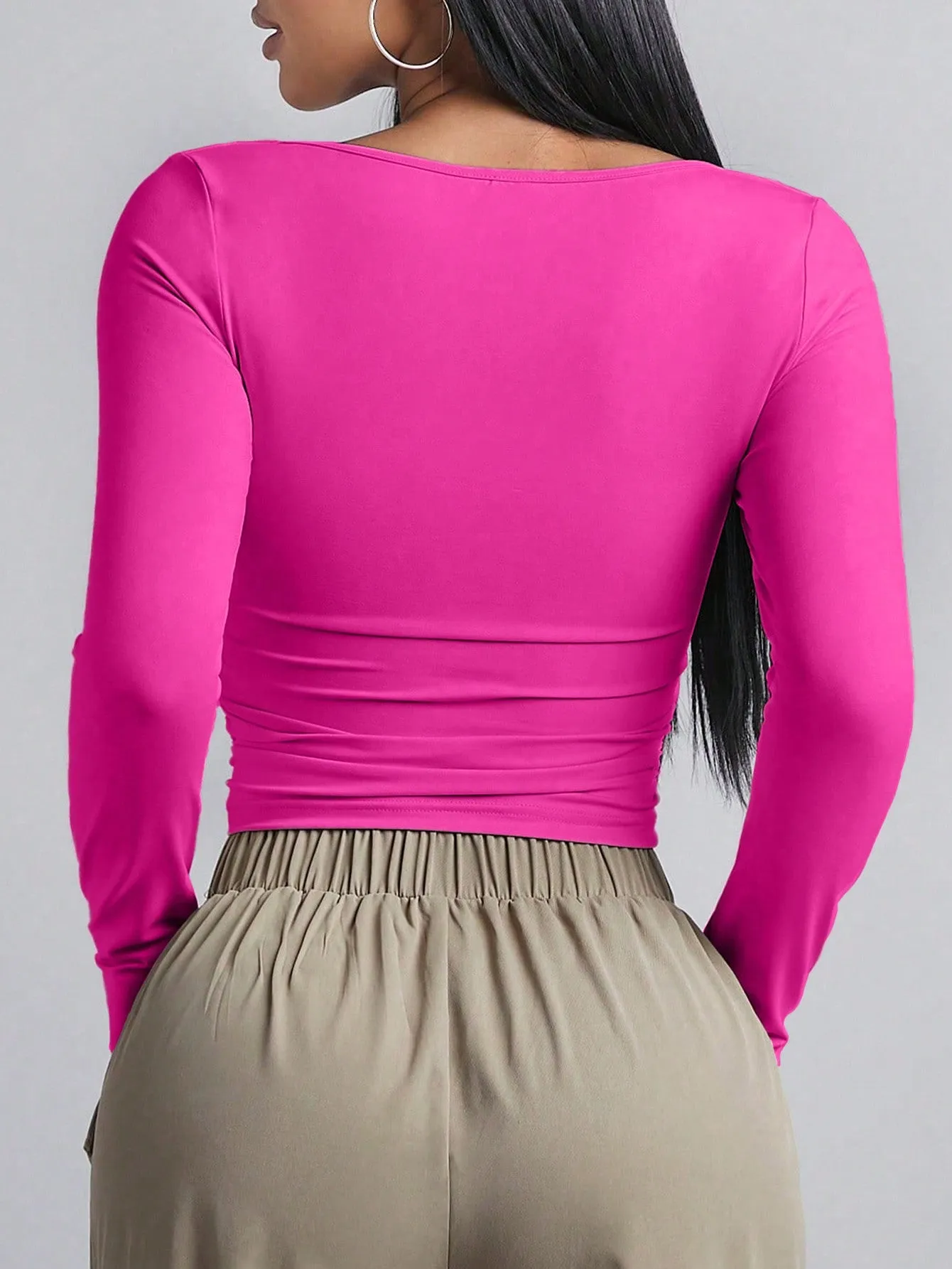 BAE Women's Long Sleeve Square Neck T-Shirt