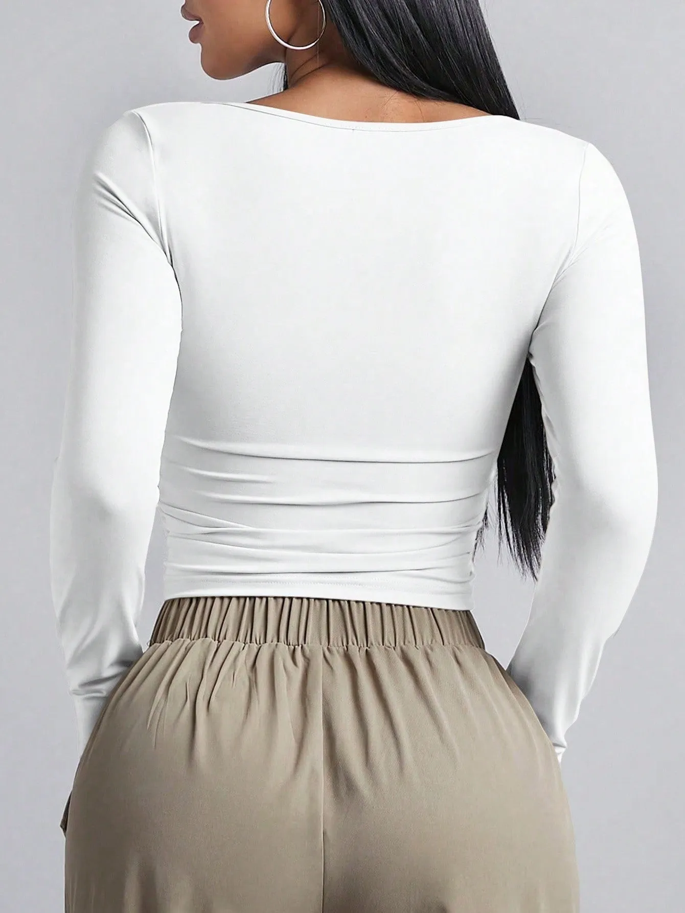 BAE Women's Long Sleeve Square Neck T-Shirt