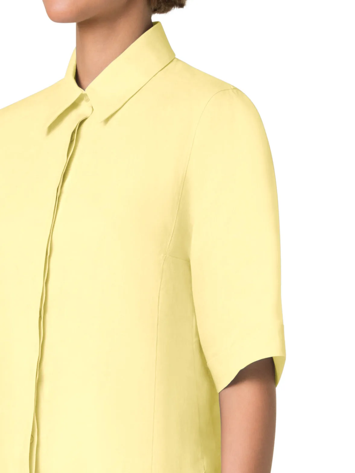 Boxy Shirt Blouse in Linen