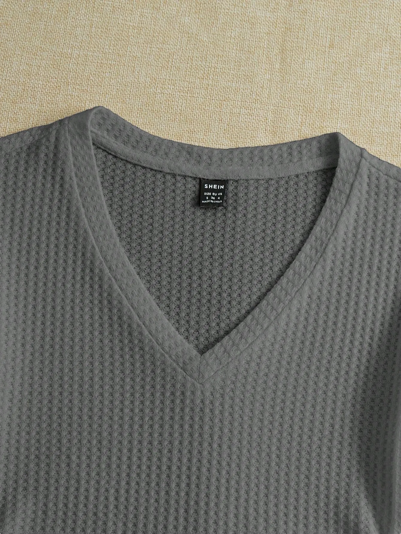 EZwear Knitted Women's V-Neck T-Shirt