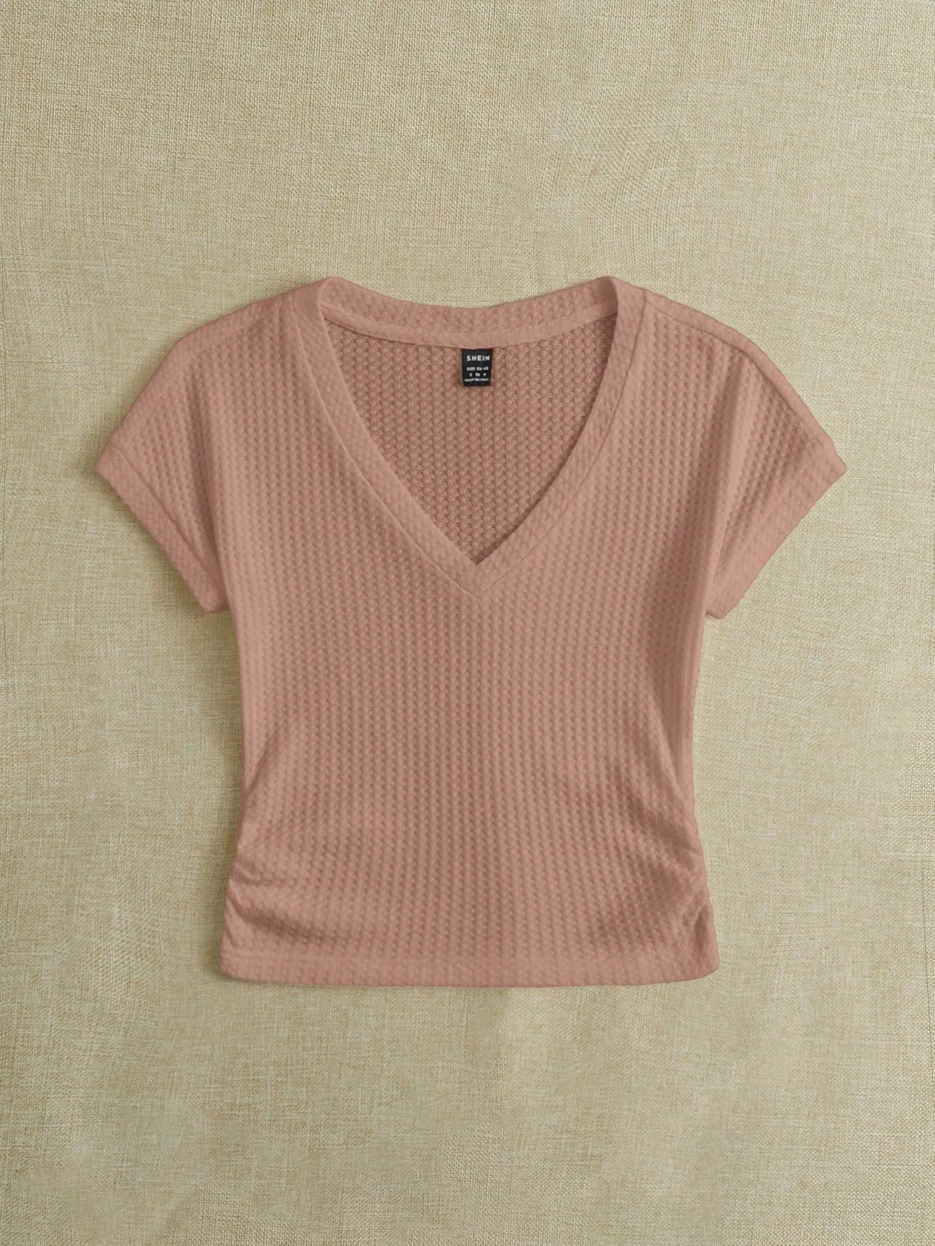 EZwear Knitted Women's V-Neck T-Shirt