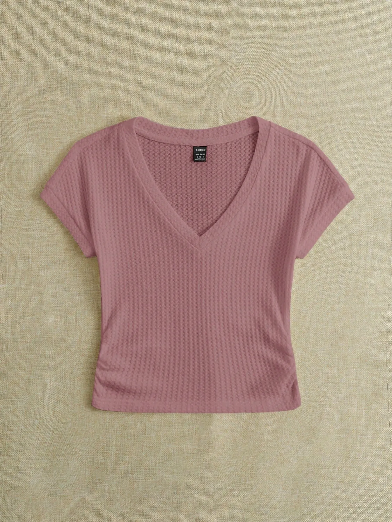 EZwear Knitted Women's V-Neck T-Shirt