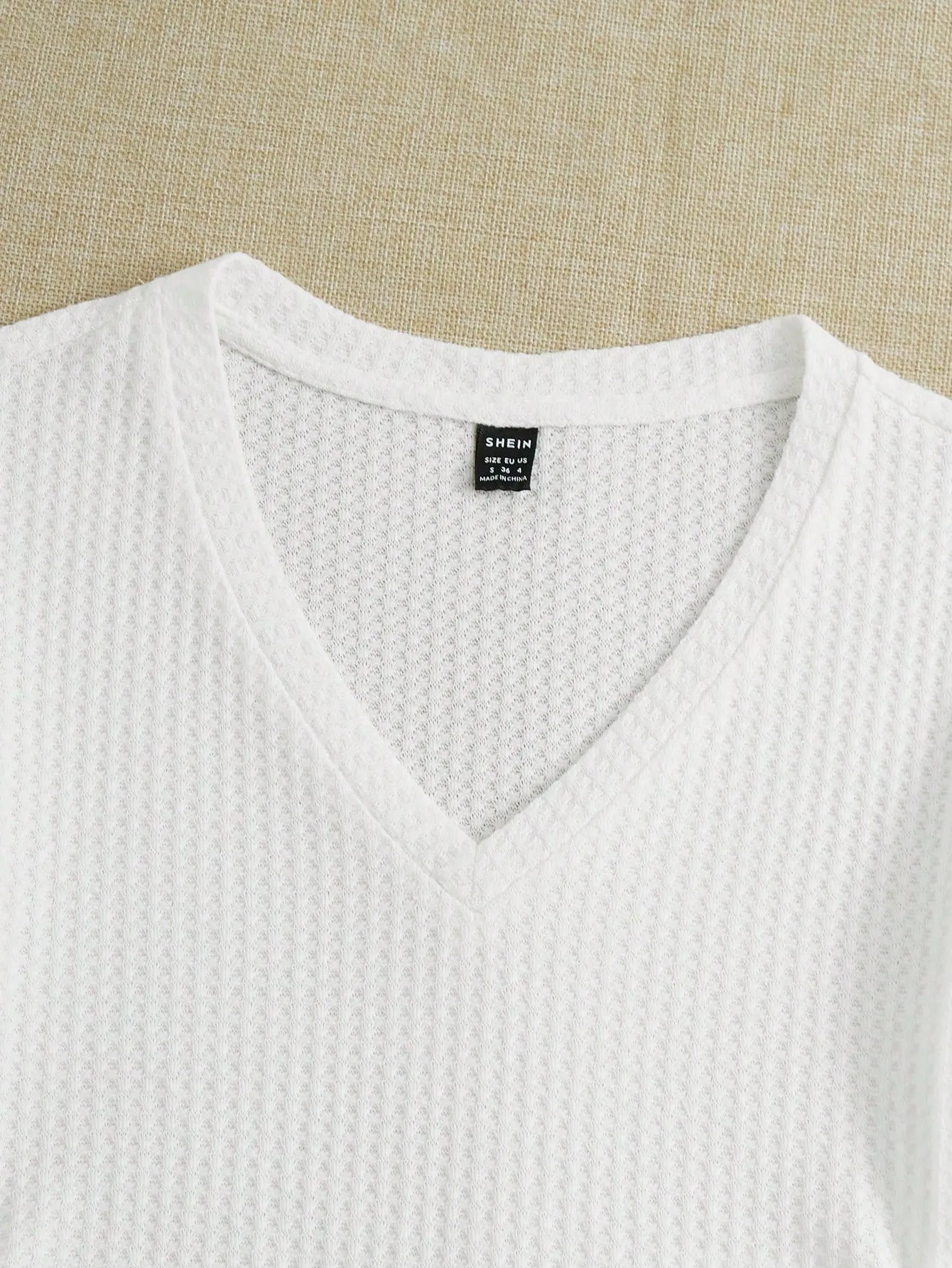 EZwear Knitted Women's V-Neck T-Shirt