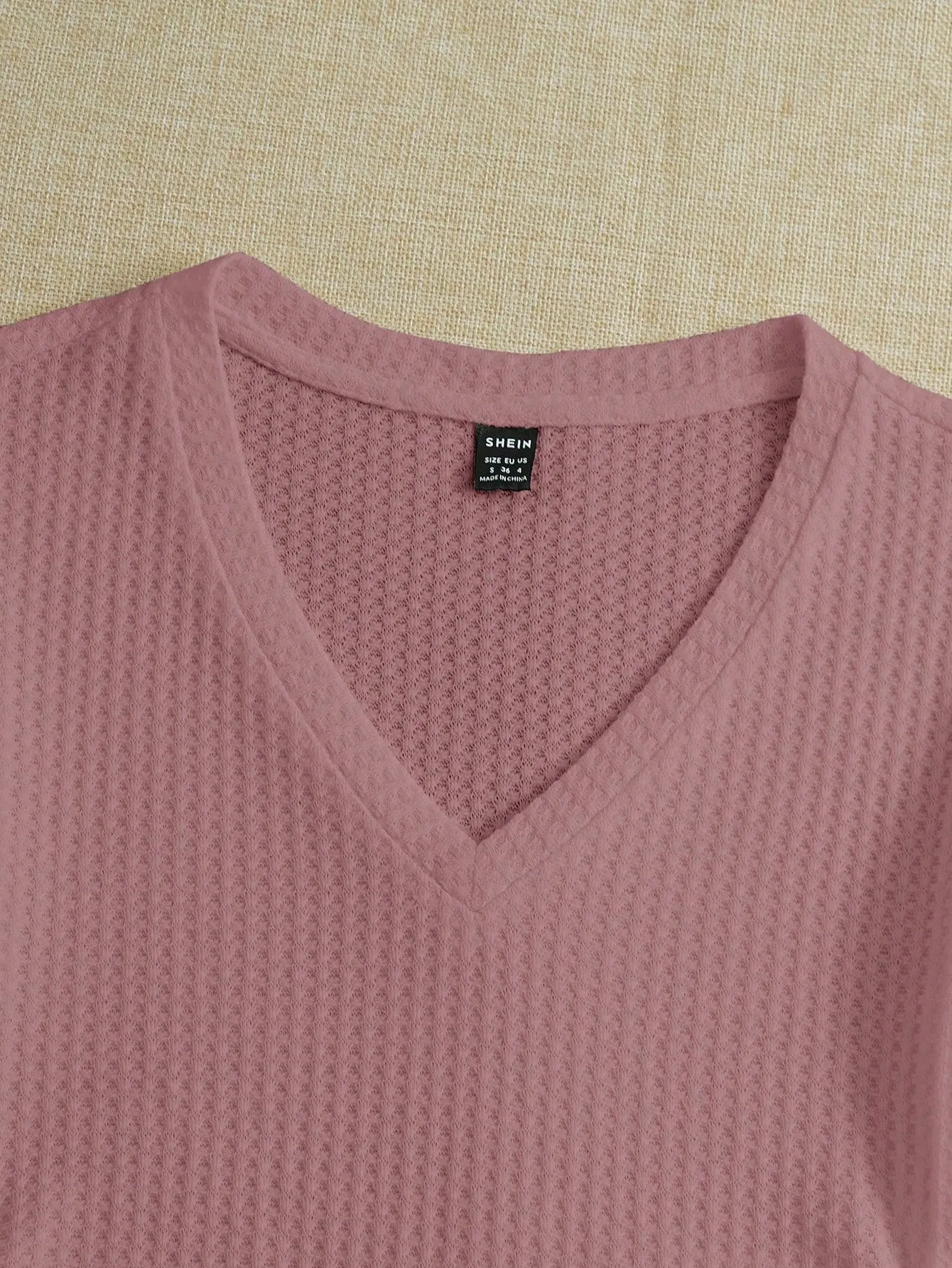 EZwear Knitted Women's V-Neck T-Shirt