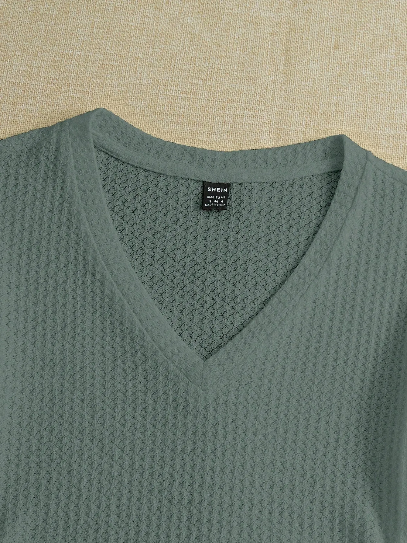 EZwear Knitted Women's V-Neck T-Shirt