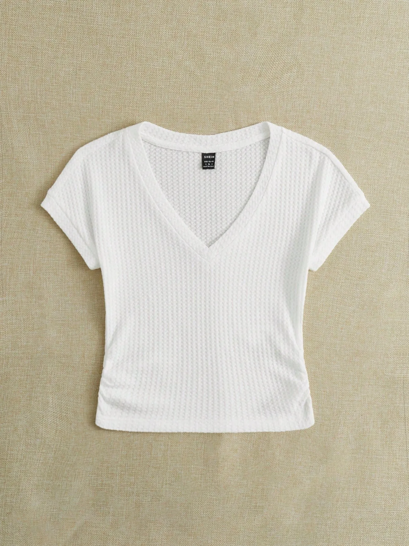 EZwear Knitted Women's V-Neck T-Shirt