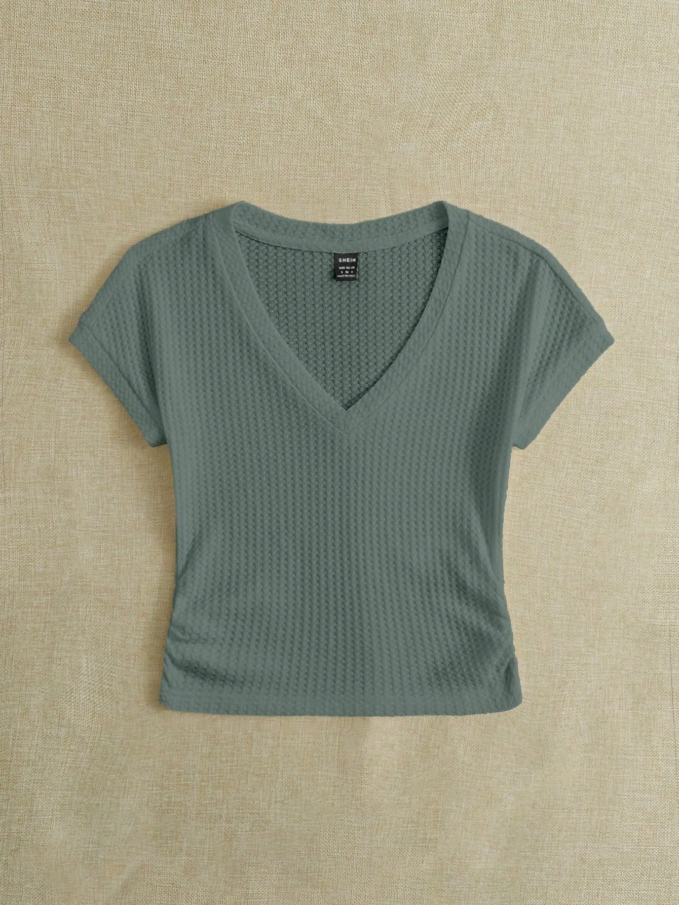 EZwear Knitted Women's V-Neck T-Shirt