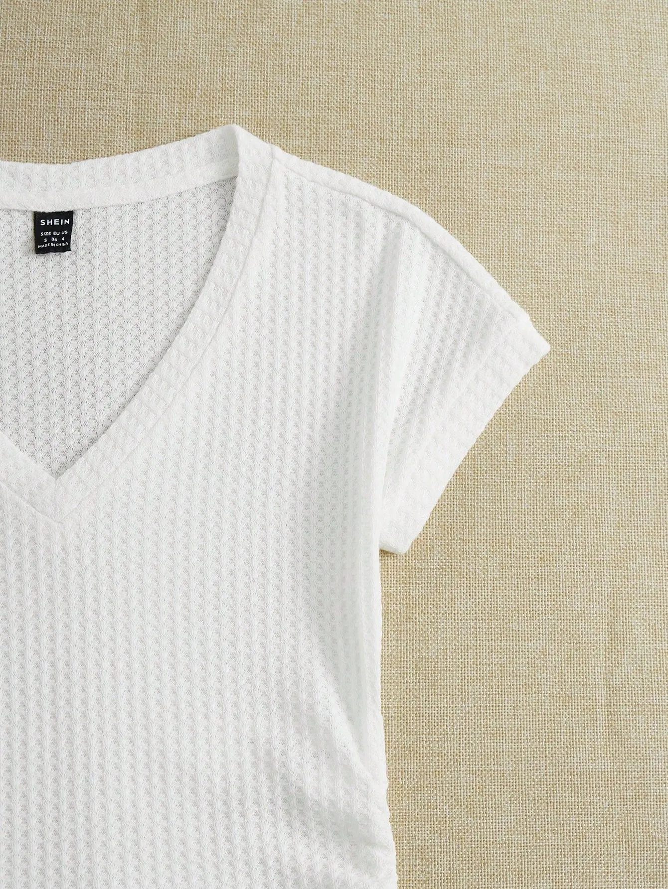 EZwear Knitted Women's V-Neck T-Shirt