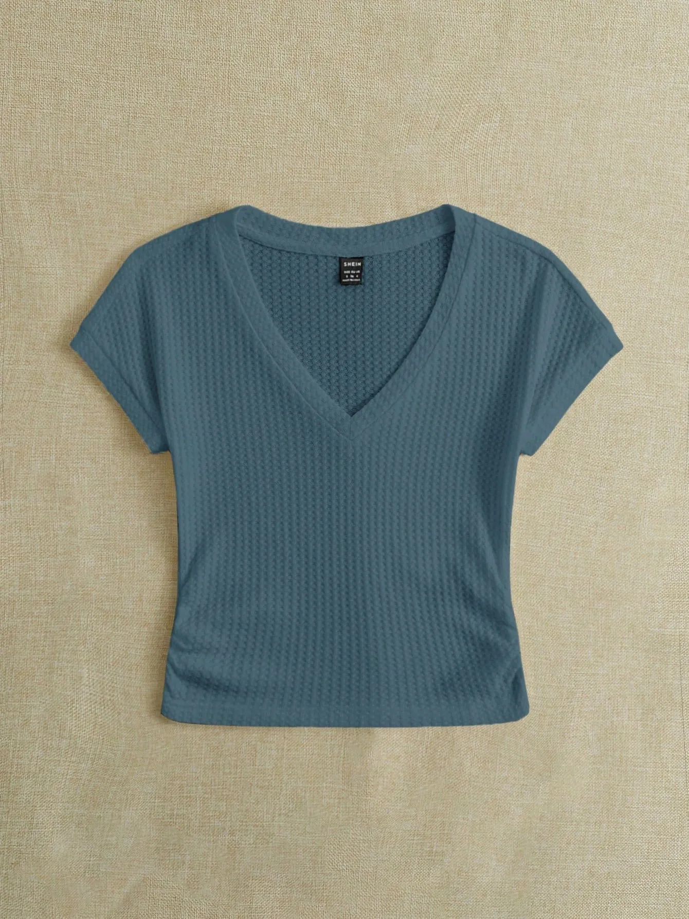 EZwear Knitted Women's V-Neck T-Shirt