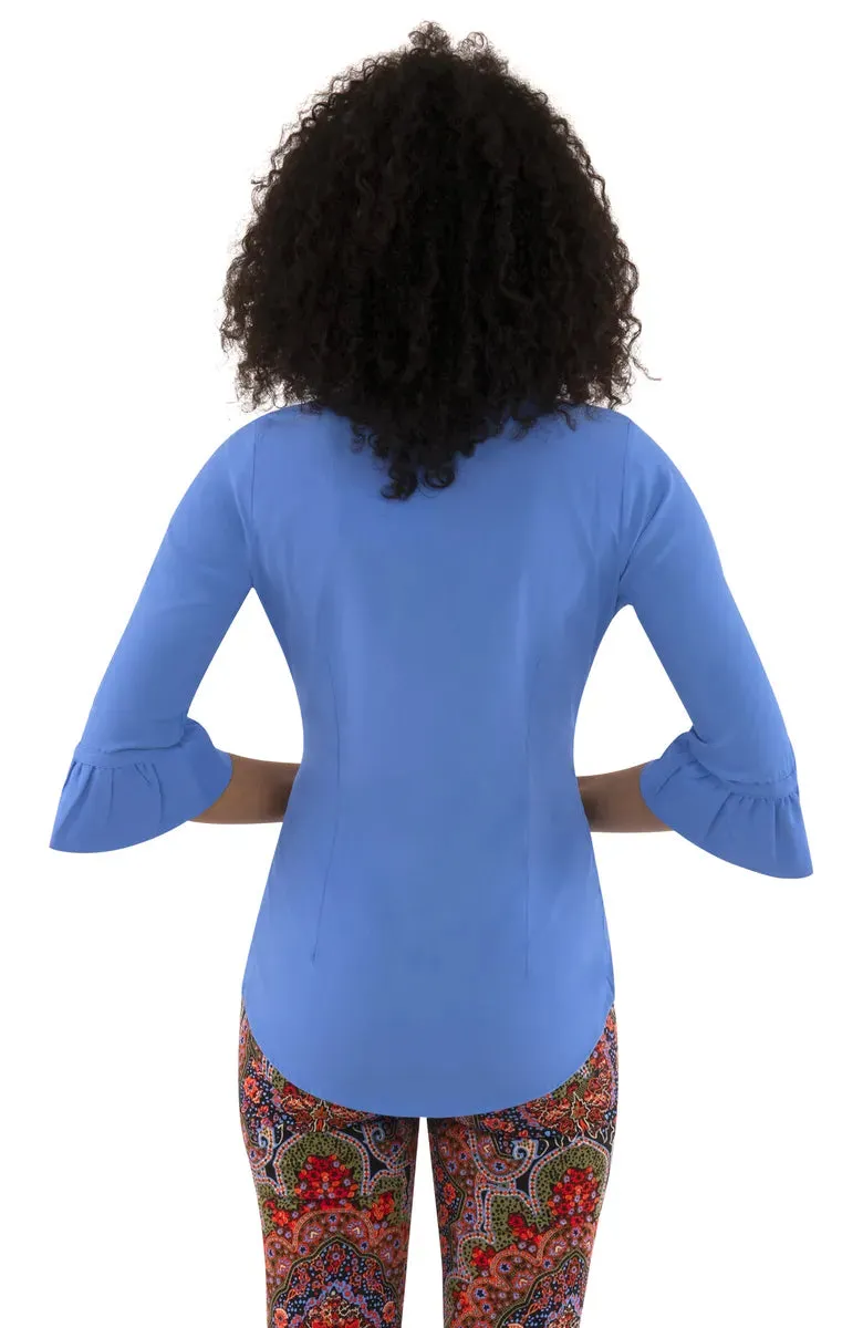 Gretchen Scott | Chiffon Priss Blouse | Women's | French Blue