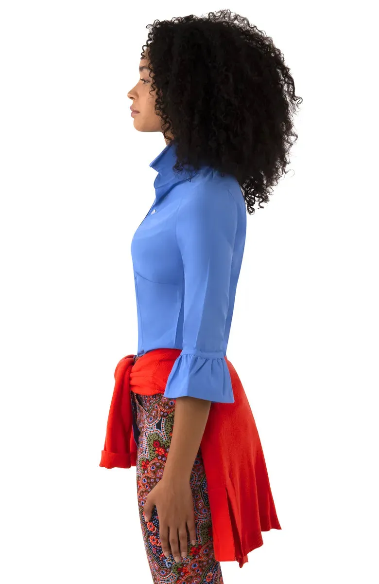 Gretchen Scott | Chiffon Priss Blouse | Women's | French Blue