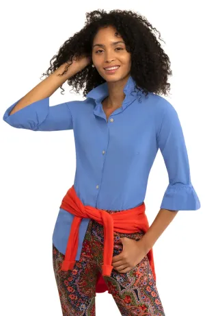 Gretchen Scott | Chiffon Priss Blouse | Women's | French Blue