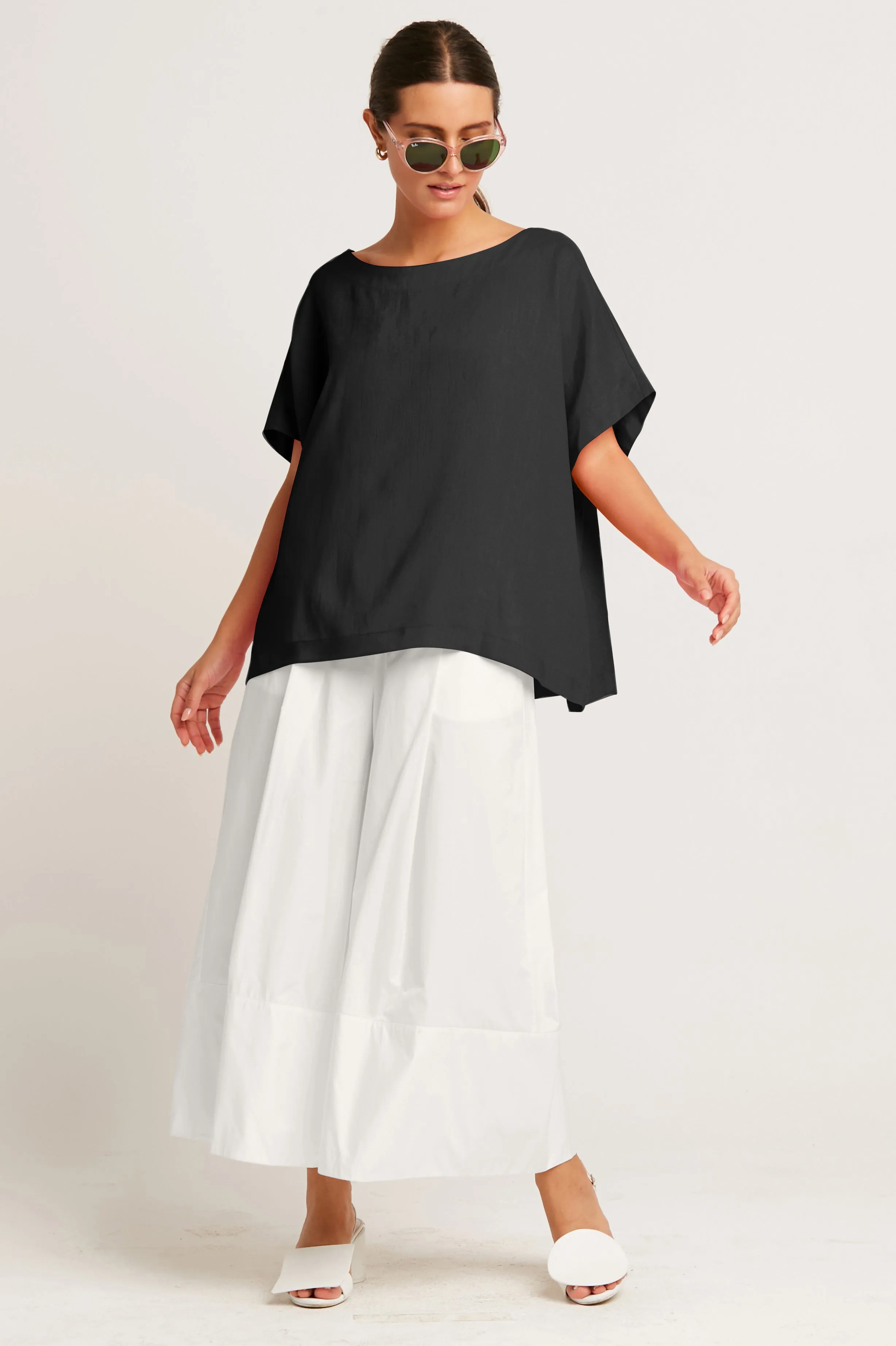 Handkerchief Linen Butterfly Tee
