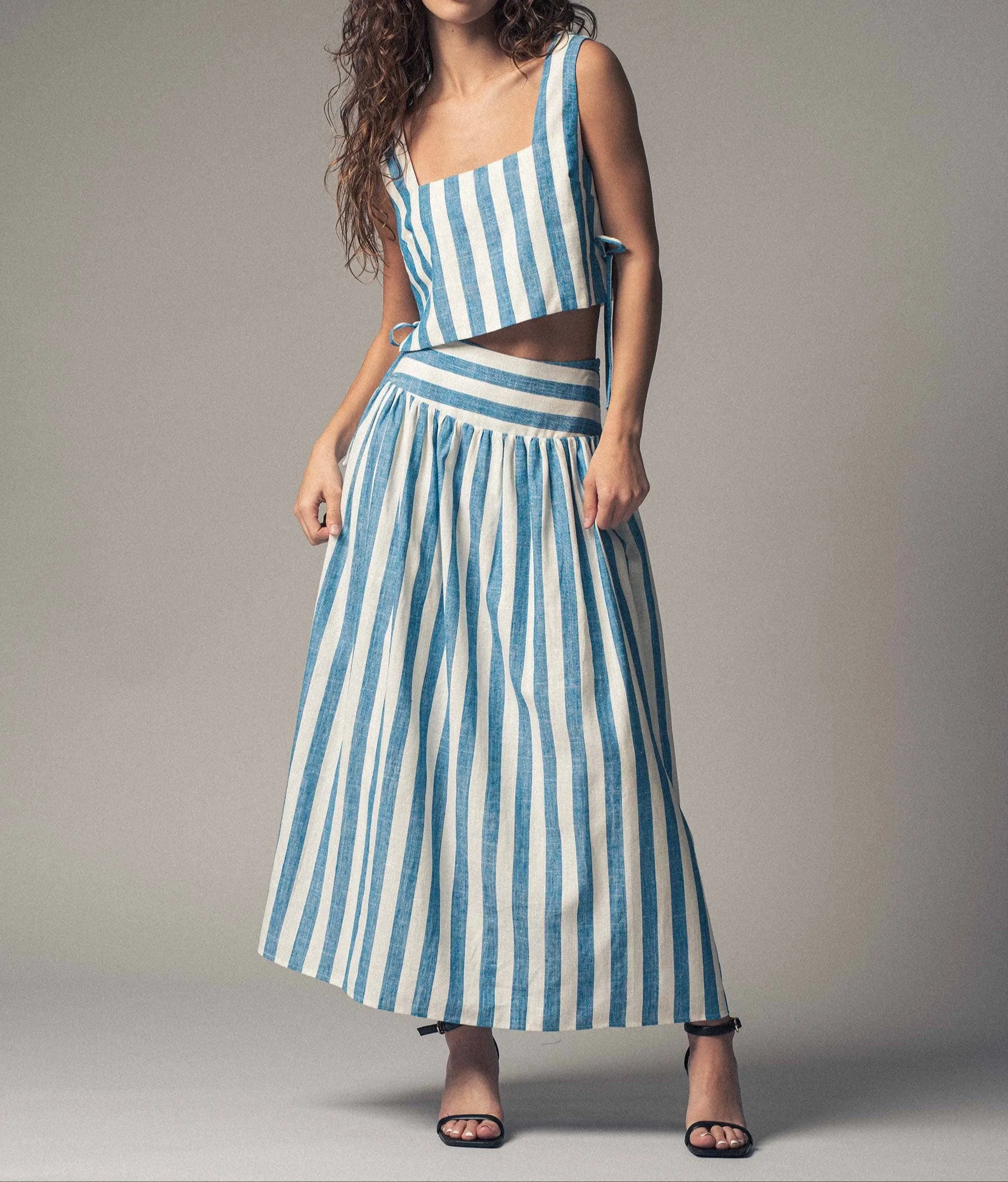 Mandy Striped Crop Top