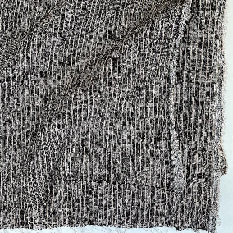 Mocha Stripes - Linen - 1/2 metre