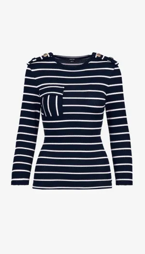Nautical Knit Stripe Top