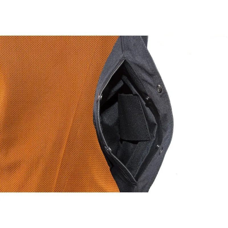 Women's Premium Leather Motorcycle Vest With 7 Pockets Laces And Gun Pockets