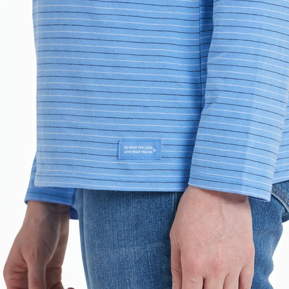 Women's Sun Rainbow L/S Striped Crusher-LITE Hooded Tee - 129310