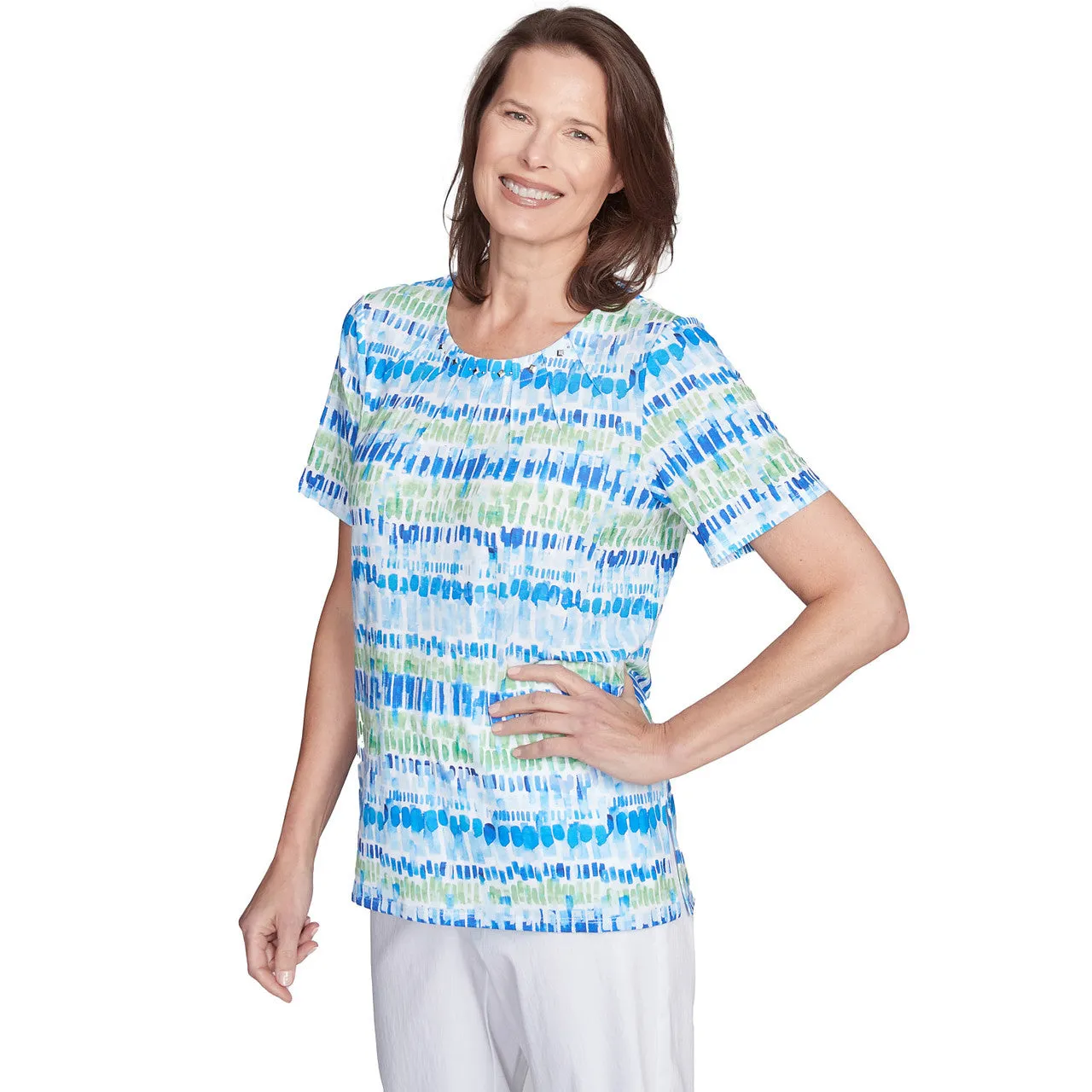 Women's Tie Dye Chicklet Tee - 92454